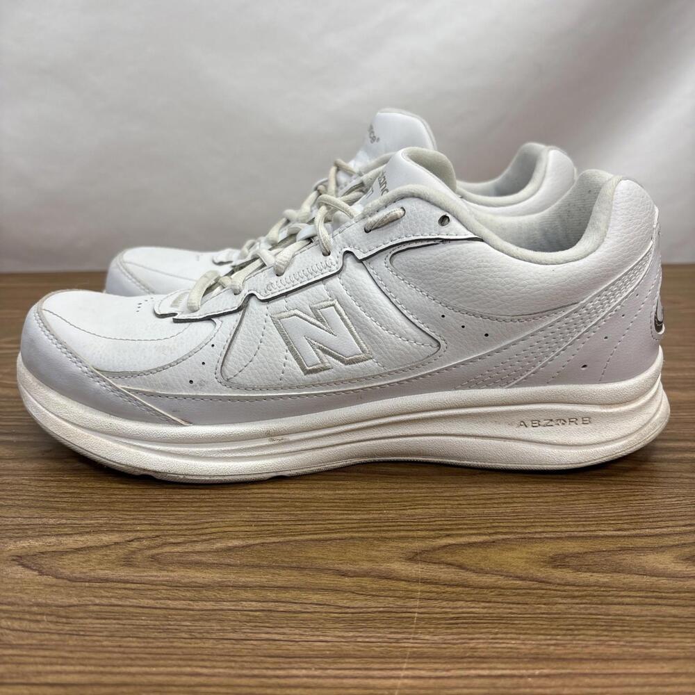 New Balance 577 SL-2 White Leather Walking Sneakers Mens Sz 11